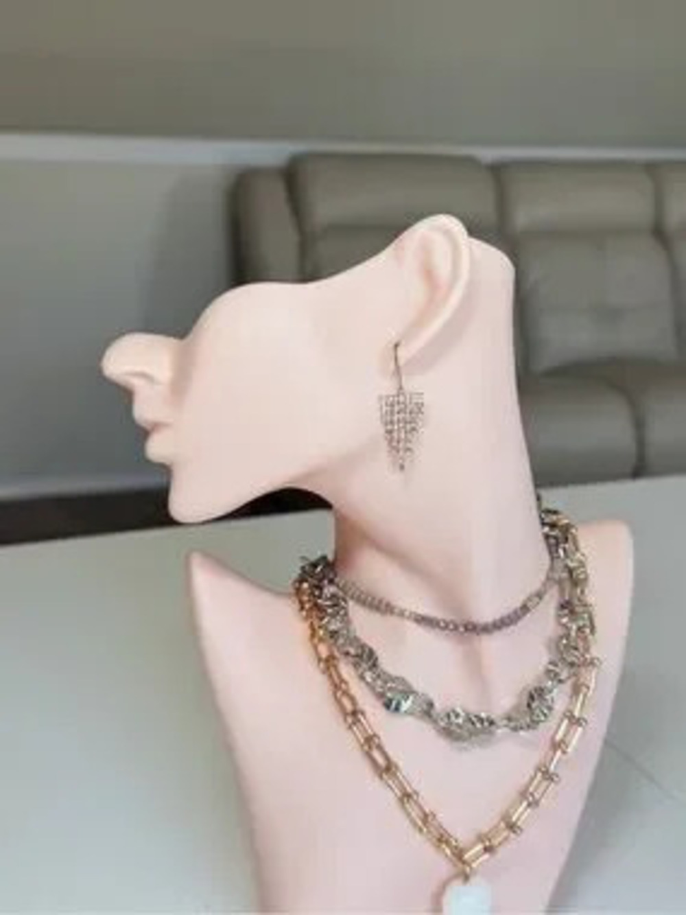 Gold-Tone Crystal Cascade Drop Earrings